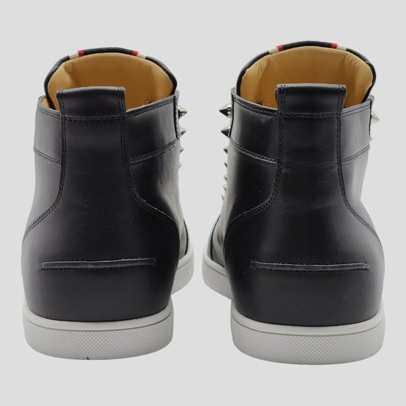 Christian Louboutin Men's F.A.V. Fique A Vontarde Leather Slip On Sneakers - Picture 5 of 11